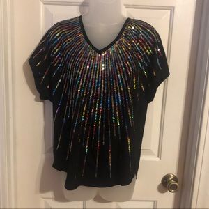 A sequined shirt